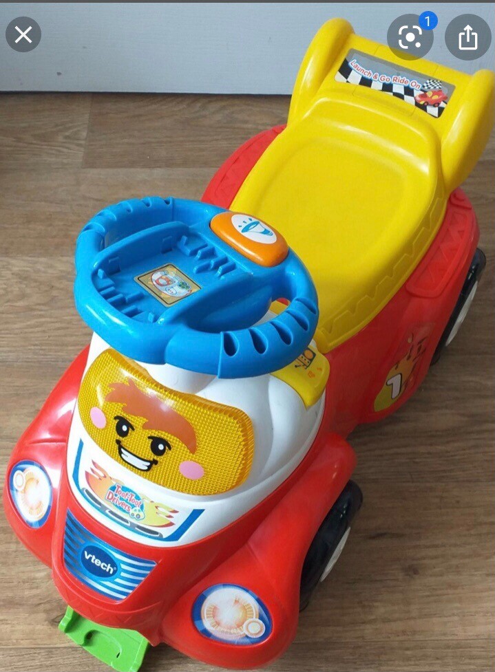 toot toot ride on car